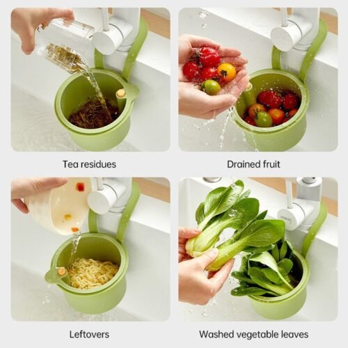 Adjustable Hanging Sink Drain & Fruit Strainer Basket