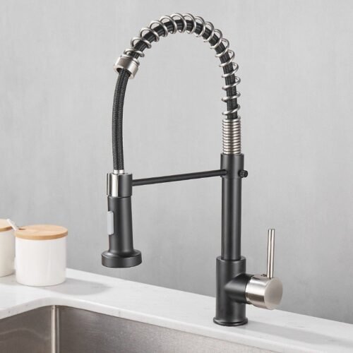 Rotatable Copper Dual-Temp Kitchen Faucet