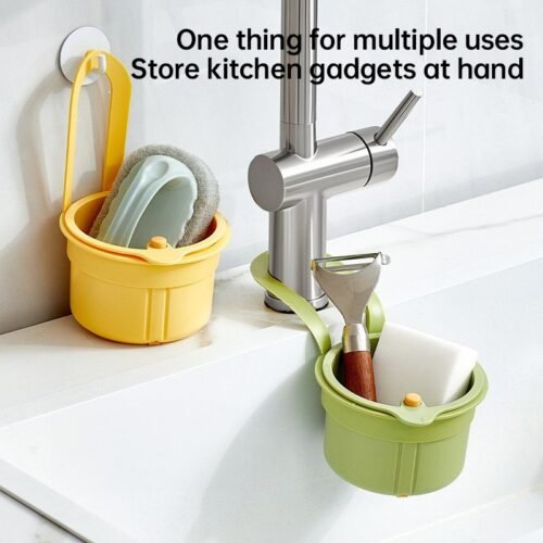 Adjustable Hanging Sink Drain & Fruit Strainer Basket