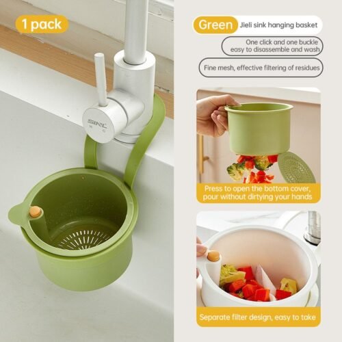 Adjustable Hanging Sink Drain & Fruit Strainer Basket